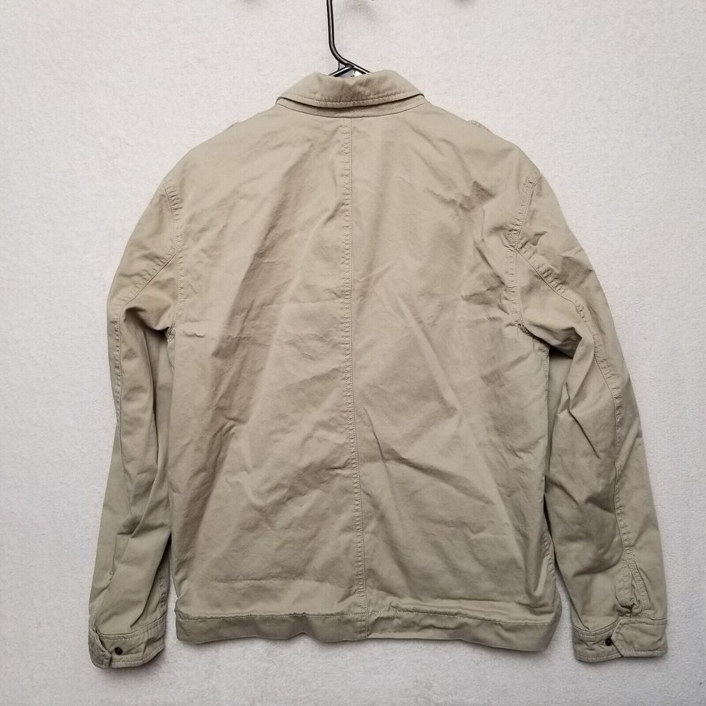 VINCE Women's Utility Cargo Beige Field Camo Lined Jacket Cotton Size Large - Picture 8 of 13